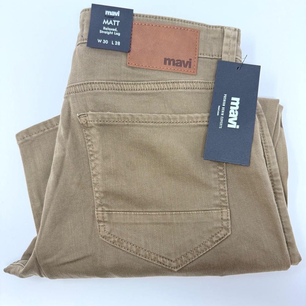 Mavi Jeans Men's‎ 30x28 Matt Relaxed Straight Leg Lightweight Stretch Denim NEW